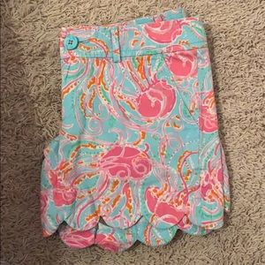 Lilly Pulitzer jelly fish print buttercup shorts